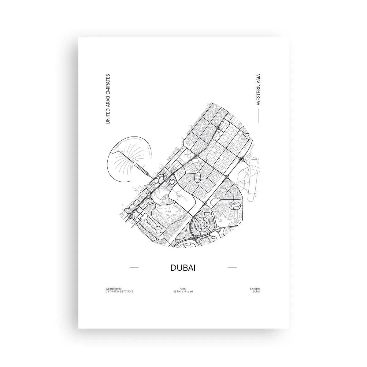 Poster - Anatomia Dubaiului - 50x70 cm