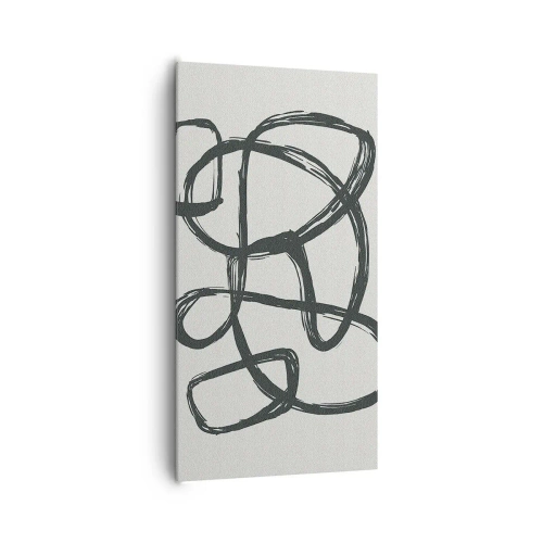 Tablou pe pânză - Abstracție în buclă - 65x120 cm