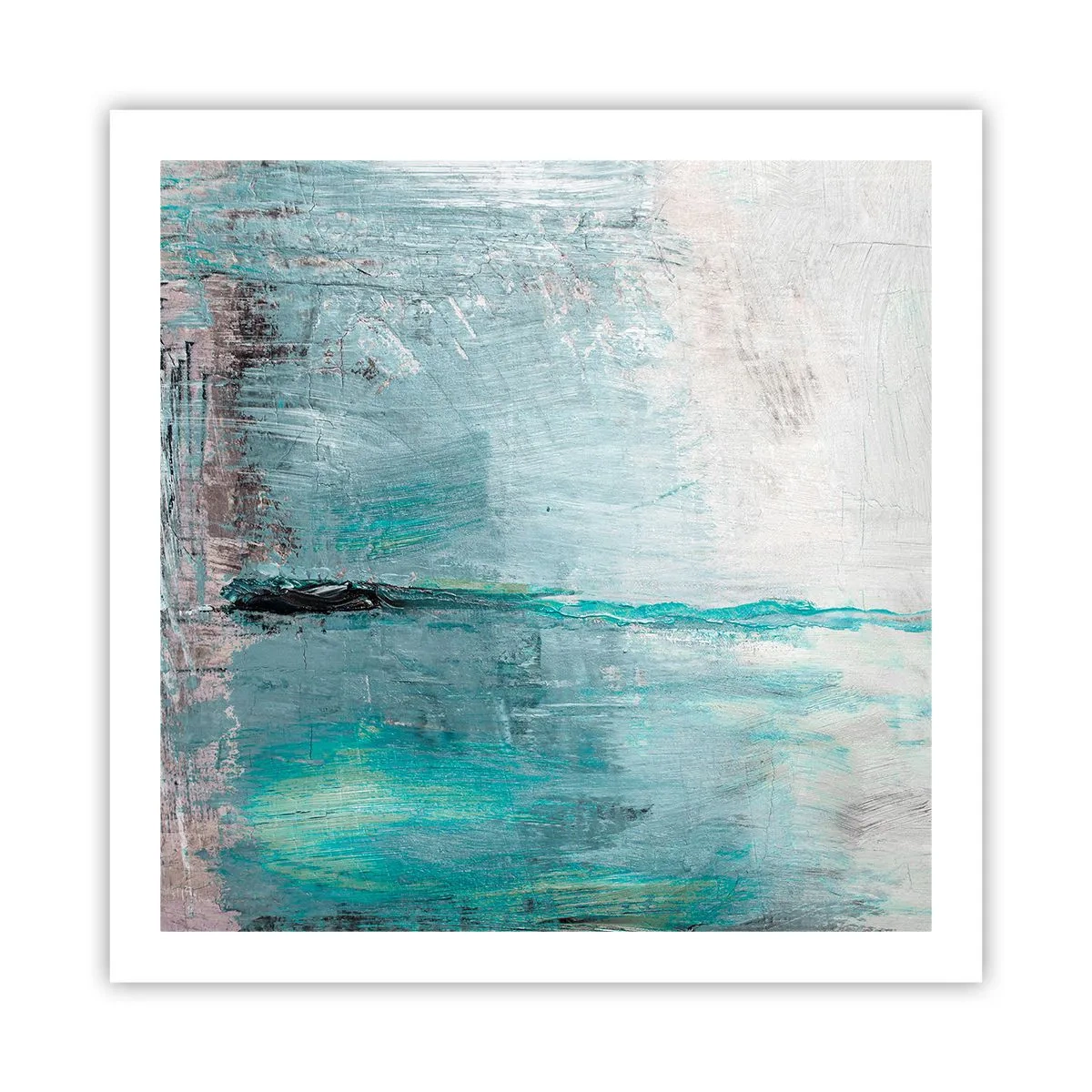 Poster - Orizontal în albastru - 60x60 cm