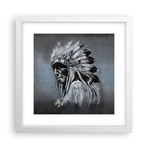 Poster în ramă albă - Înapoi la rădăcini - 30x30 cm