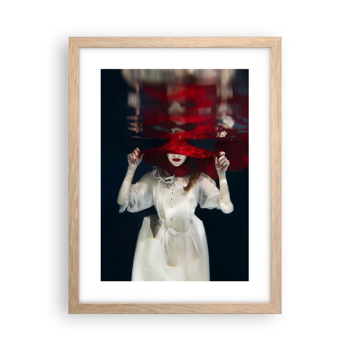 Poster în ramă de stejar deschis - Frumoasa fantomă - 30x40 cm