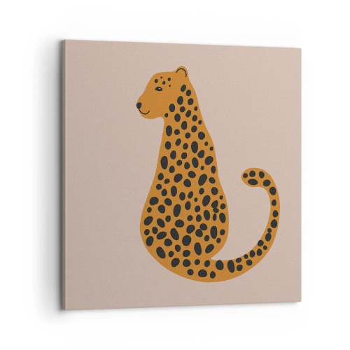 Tablou pe pânză - Modelul leopard este tot timpul la modă - 60x60 cm