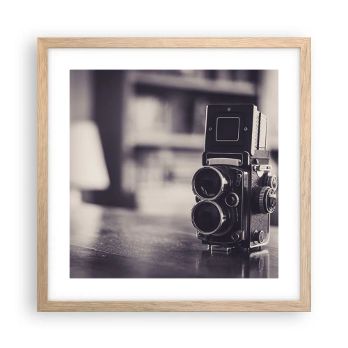 Poster în ramă de stejar deschis - Magia fotografiei vechi - 40x40 cm