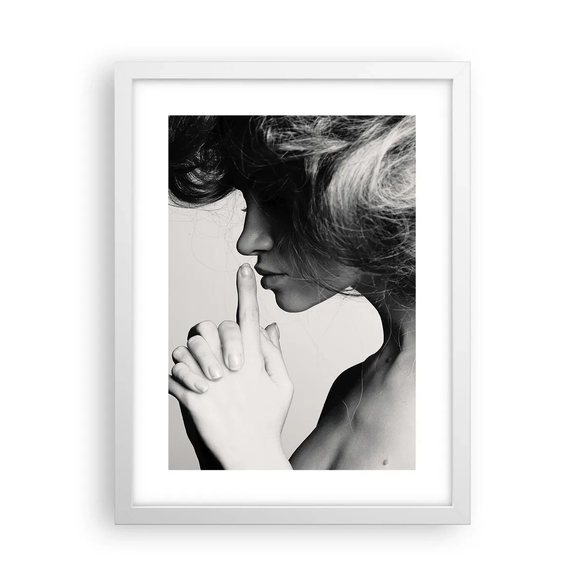 Poster în ramă albă - Ascultă-te pe tine însuți - 30x40 cm