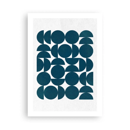 Poster - Cercuri și semicercuri - 50x70 cm