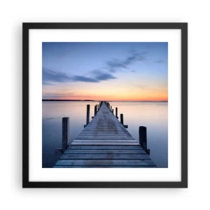 Poster în ramă neagră - Calmul unui amurg senin - 40x40 cm