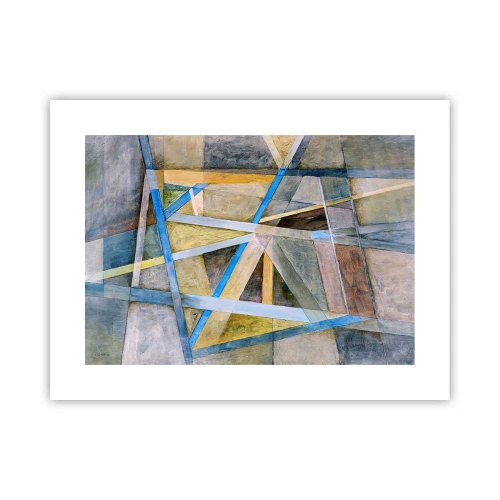 Poster - Drept sau de-a curmezișul? - 40x30 cm