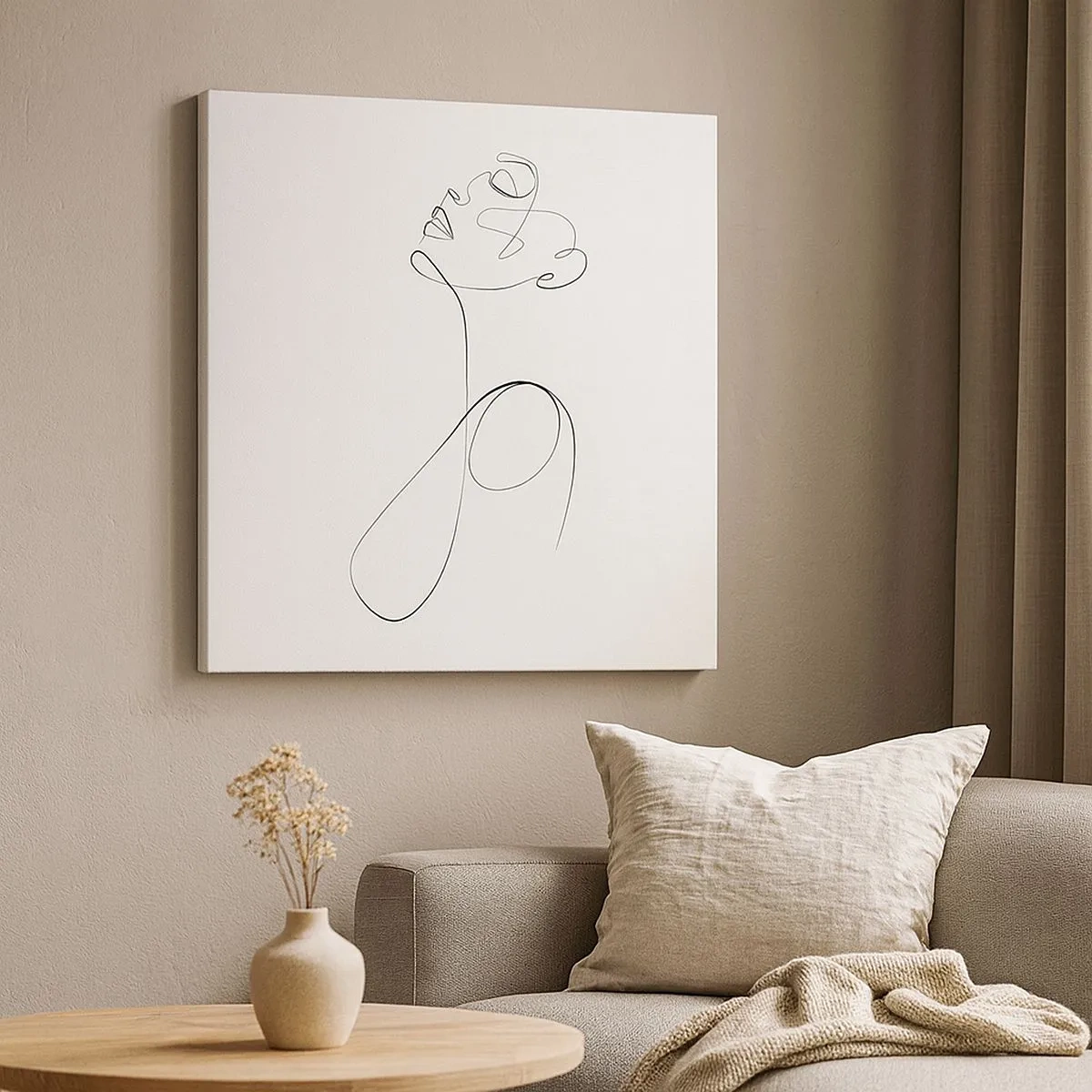 Tablou pe pânză - Încâlcită în vise - 30x30 cm