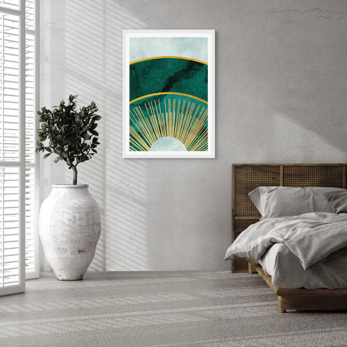 Poster în ramă albă - Un alt sistem solar - 40x50 cm