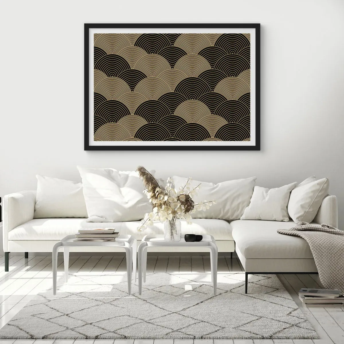 Poster în ramă neagră - Unitate în multiplicitate - 100x70 cm