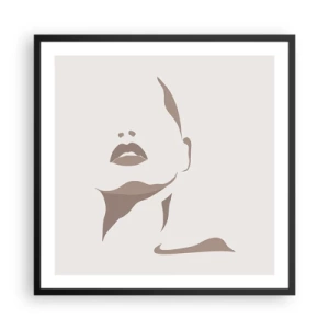 Poster în ramă neagră - Creată din lumină și umbră - 60x60 cm