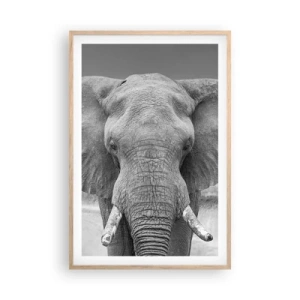 Poster în ramă de stejar deschis - Bun venit în lumea mea - 61x91 cm