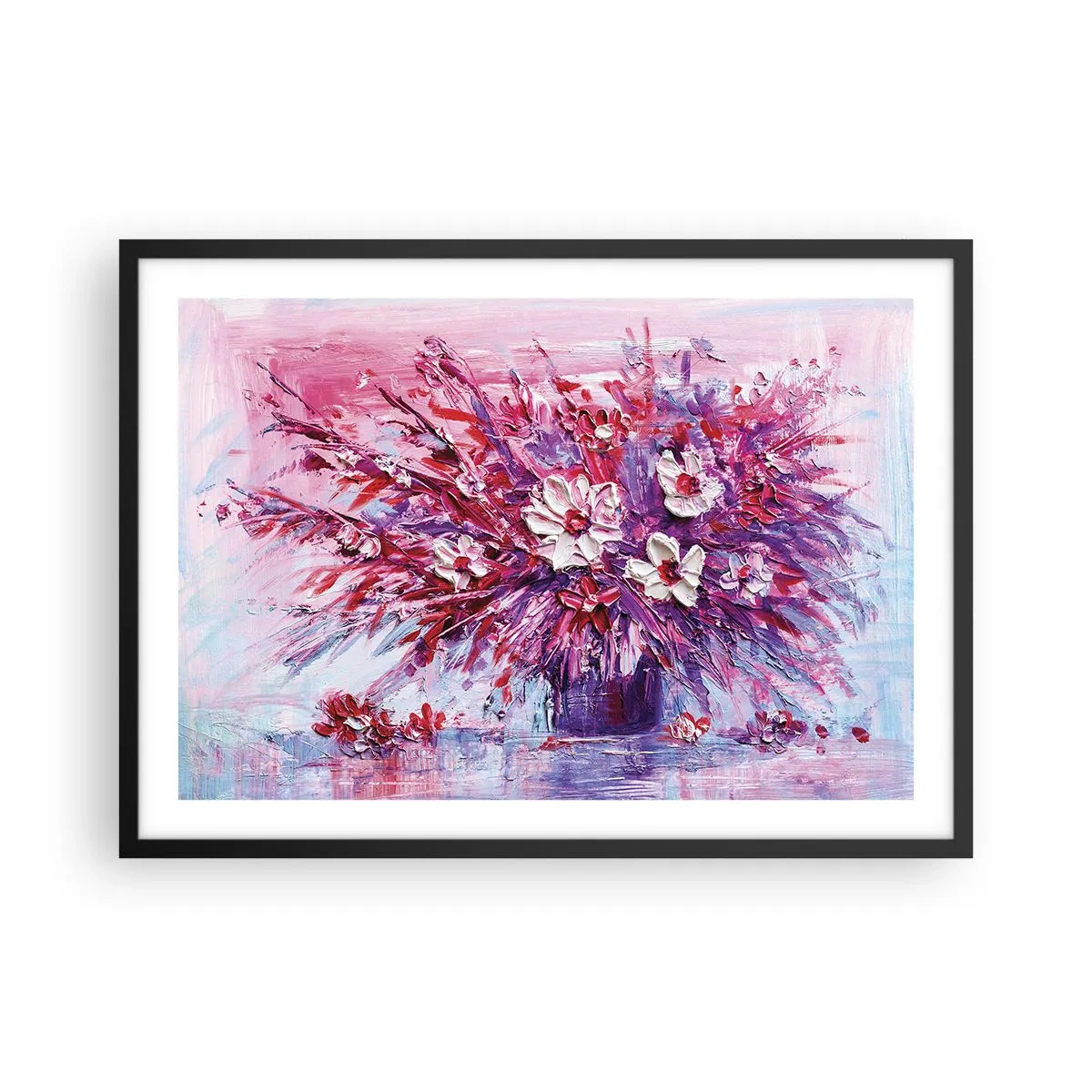 Poster în ramă neagră - Inocență și pasiune - 70x50 cm