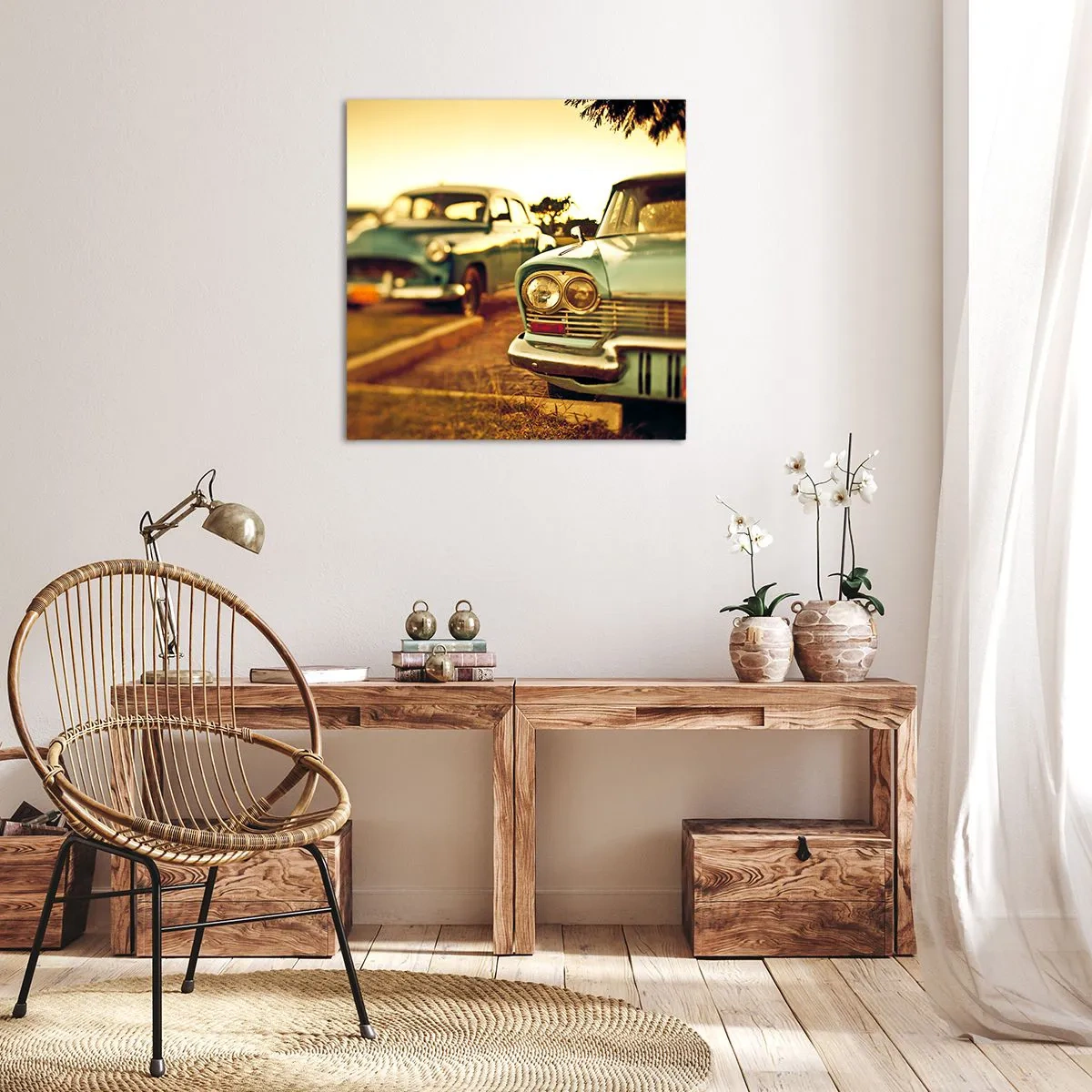 Tablou pe pânză - Vom aștepta și vom vedea - 30x30 cm