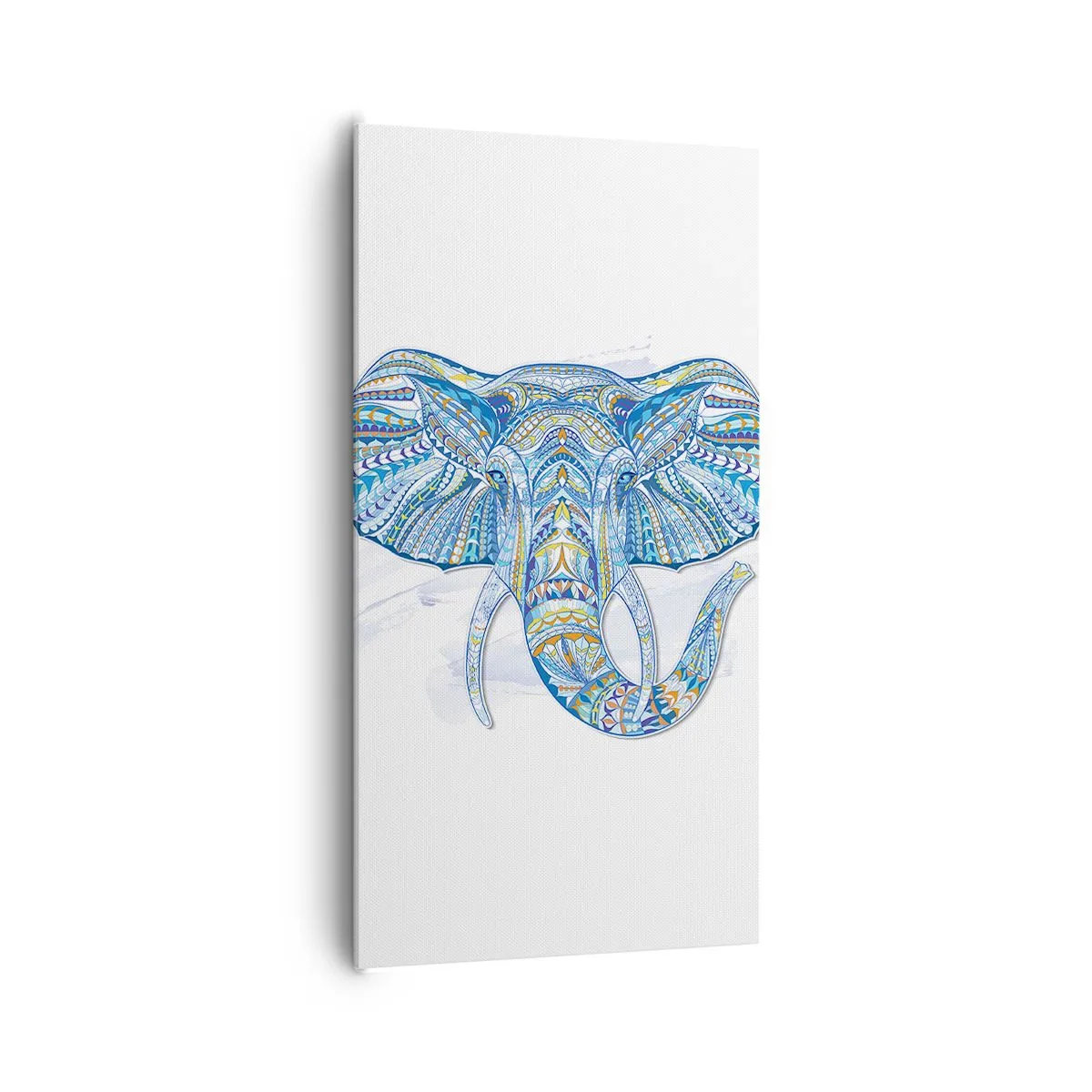 Tablou pe pânză - Incrustat cu aur și albastru - 65x120 cm