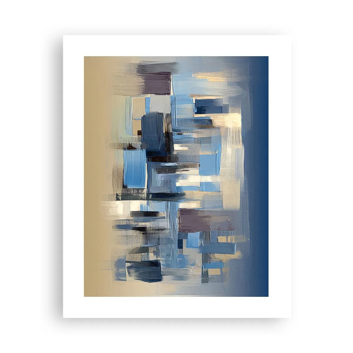 Poster - Construcție albastră - 40x50 cm