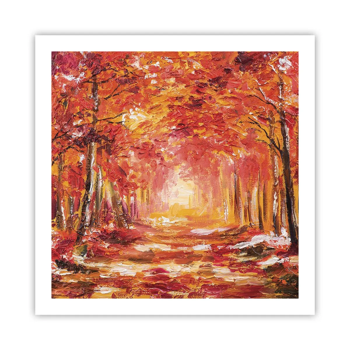 Poster - Pădurea de cupru - 60x60 cm