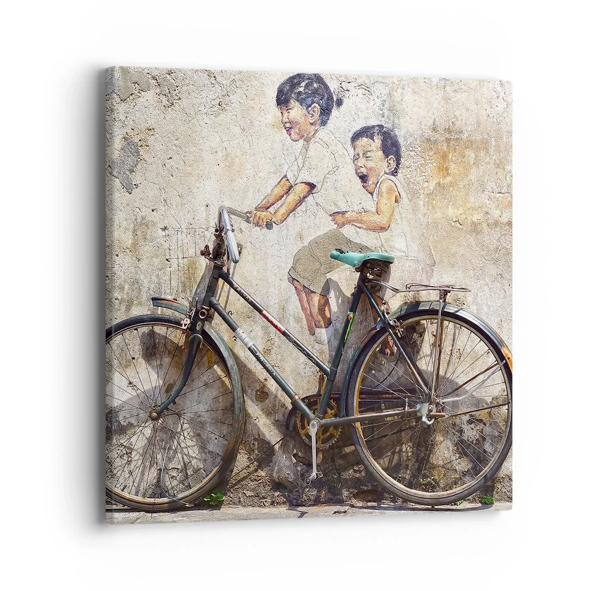 Tablou pe pânză - Adevărat sau fals? - 40x40 cm