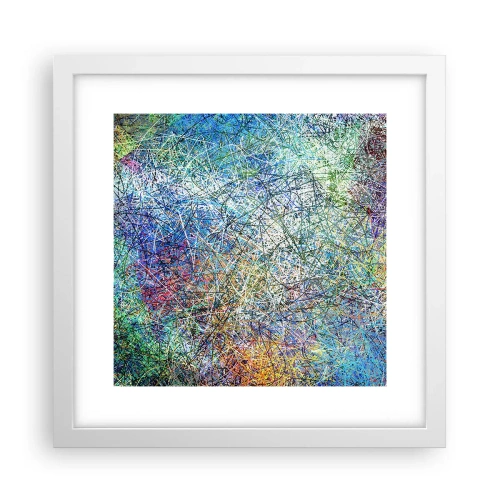 Poster în ramă albă - Nu este atât de simplu - 30x30 cm