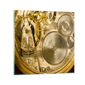 Tablou pe sticlă - Fii în pas cu vremurile - 40x40 cm