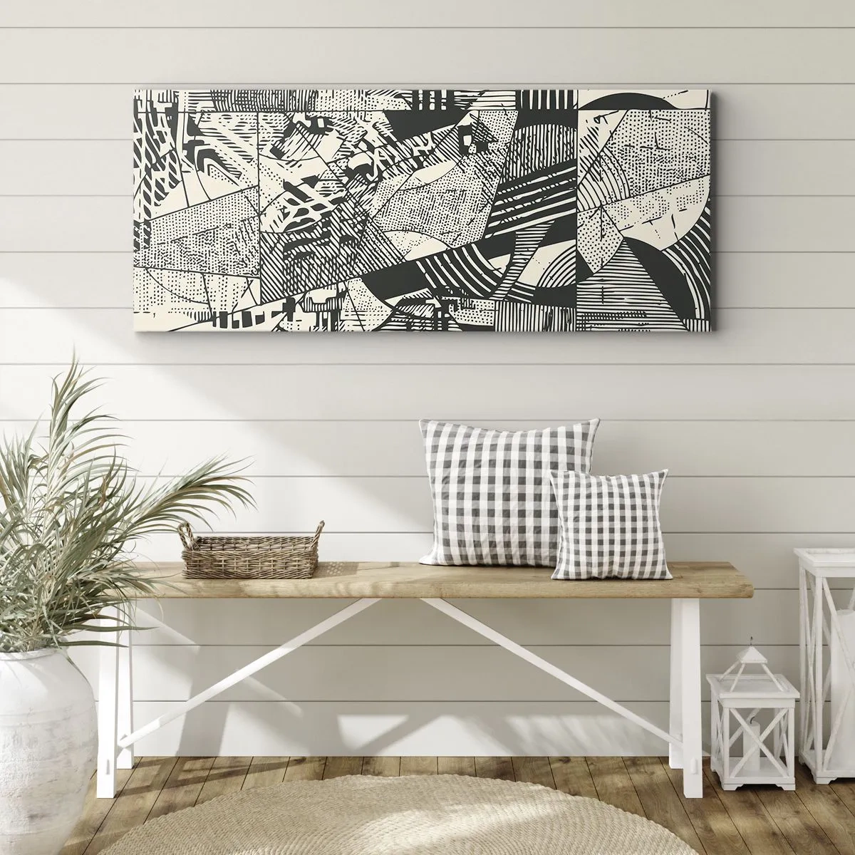 Tablou pe pânză - Dinamica de astăzi - 120x50 cm