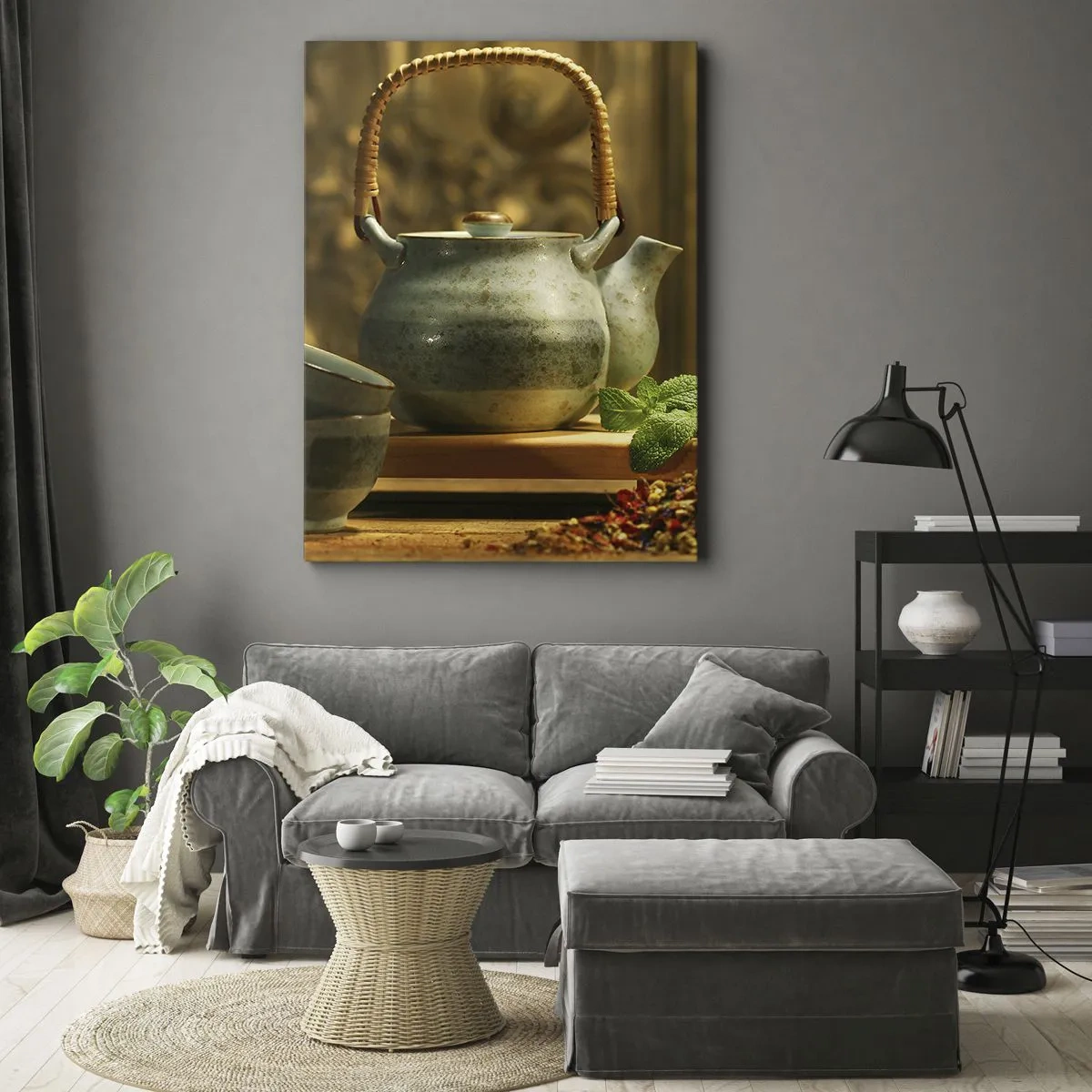 Tablou pe pânză - Un tratat despre consumul de ceai - 50x70 cm