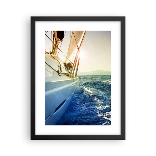 Poster în ramă neagră - După aventură - 30x40 cm