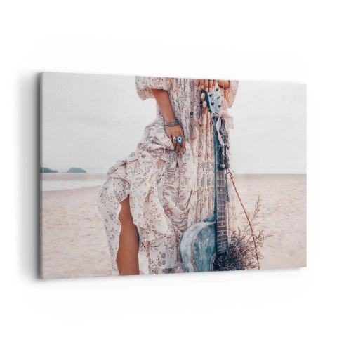 Tablou pe pânză - Hippie pe drum - 120x80 cm