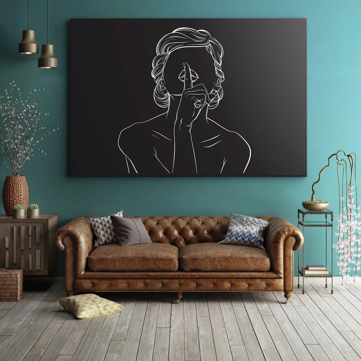 Tablou pe pânză - Frumusețea înflorește în tăcere - 120x80 cm