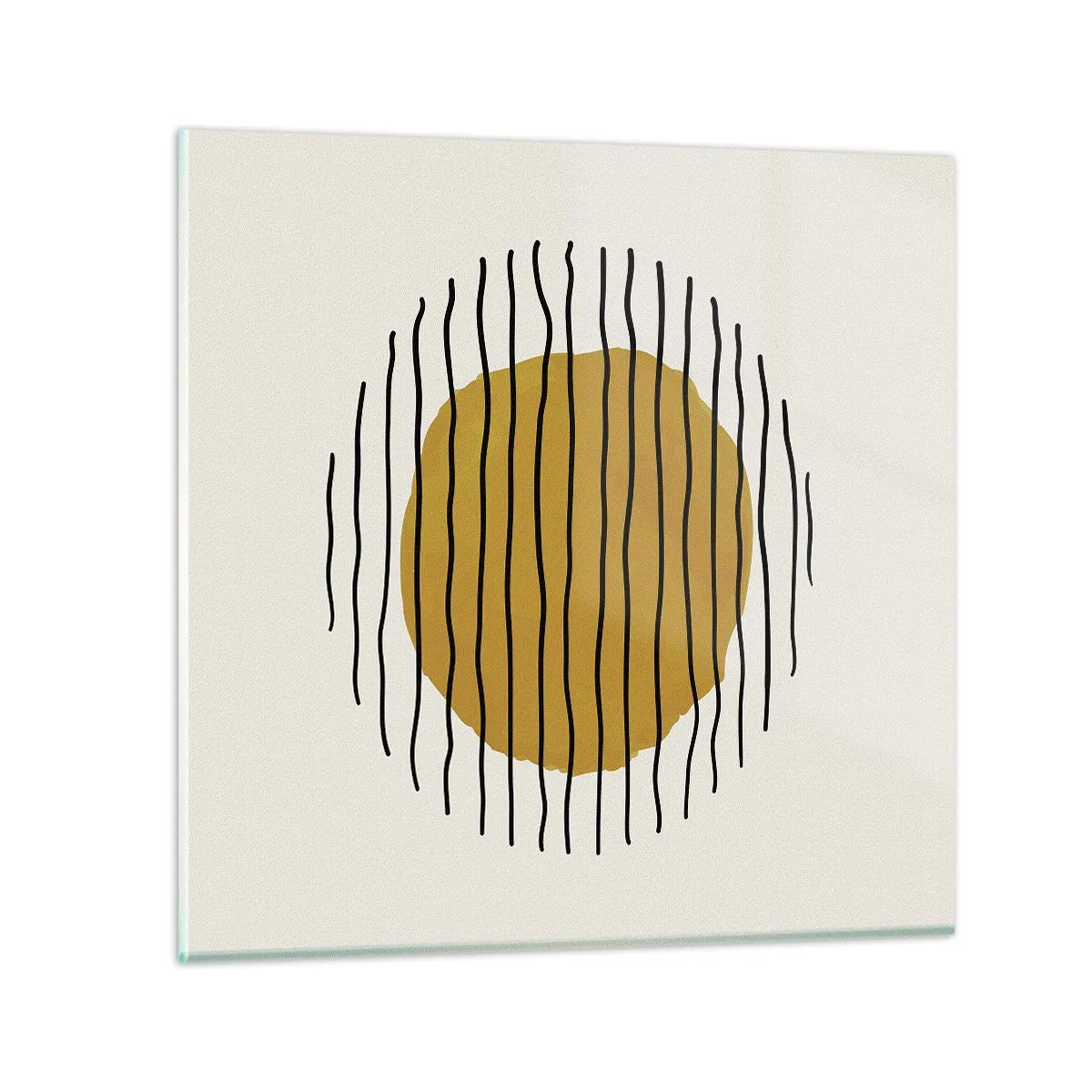 Tablou pe sticlă - Abstracție tremurândă de căldură - 50x50 cm