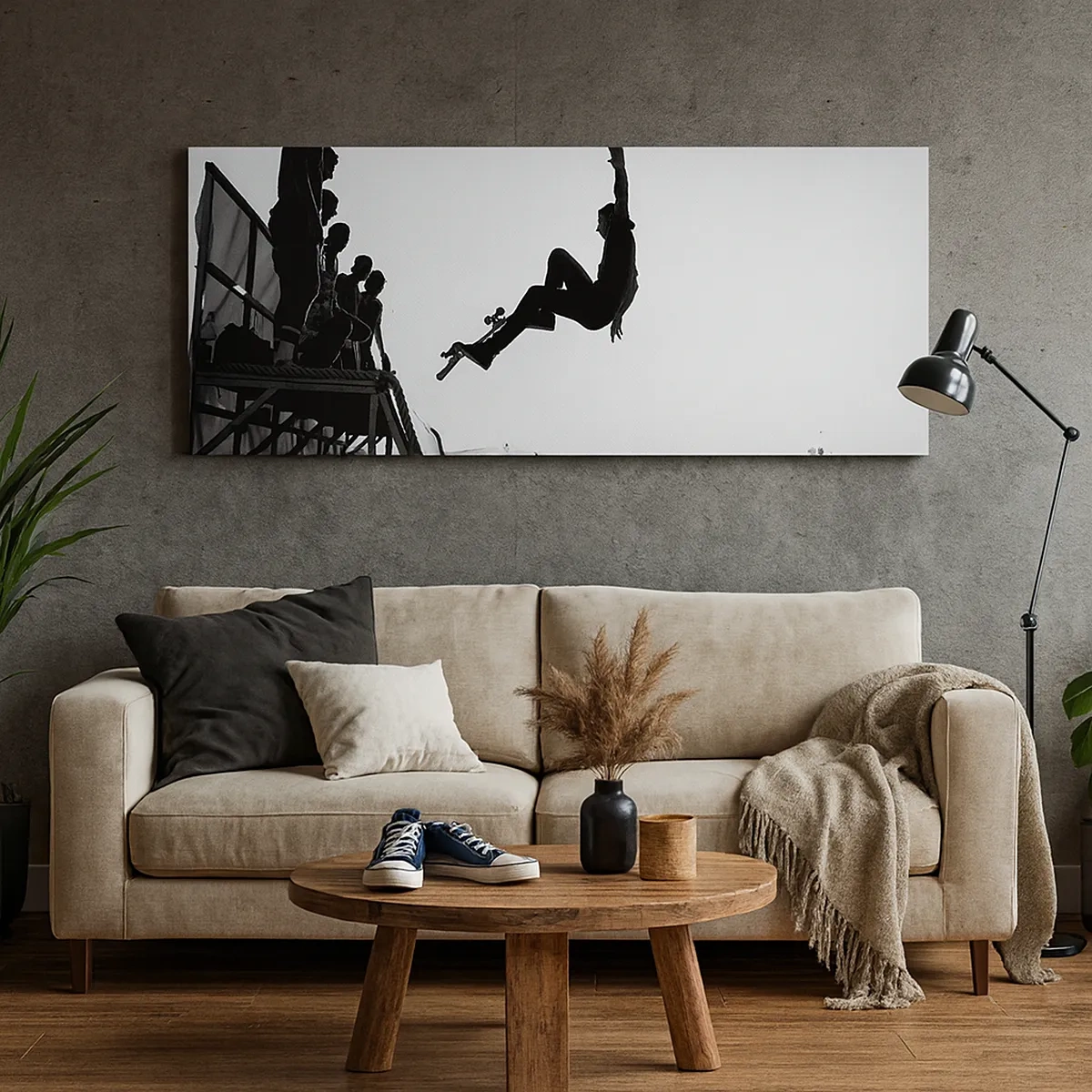 Tablou pe pânză - Eroi și spectatori - 30x30 cm