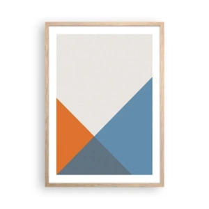 Poster în ramă de stejar deschis - La un unghi drept - 50x70 cm