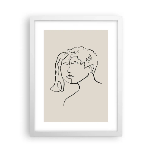 Poster în ramă albă - Și unitatea s-a făcut - 30x40 cm