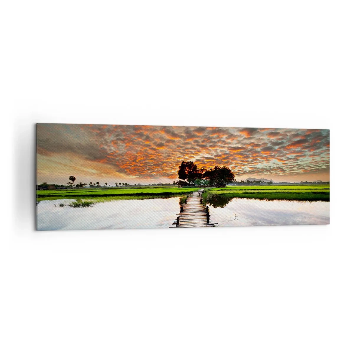 Tablou pe pânză - Întindeți brațele - respirați - 160x50 cm