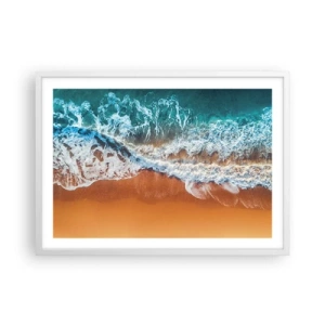 Poster în ramă albă - Întotdeauna în tandem - 70x50 cm