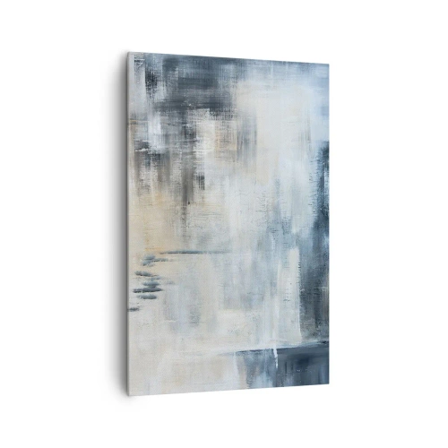 Tablou pe pânză - În spatele unui voal albastru - 80x120 cm