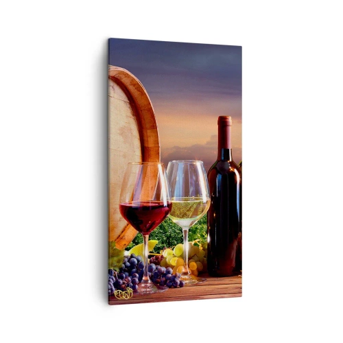 Tablou pe pânză - Aici viața are un gust - 45x80 cm