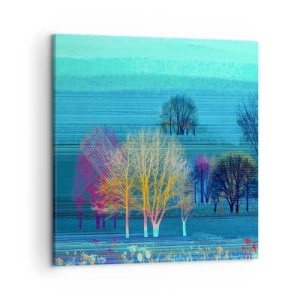 Tablou pe pânză - Un peisaj pieptănat - 50x50 cm