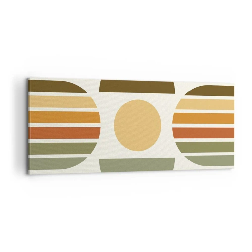 Tablou pe pânză - În culorile pământului - 120x50 cm