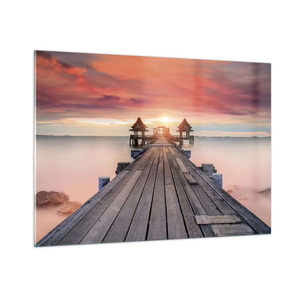 Tablou pe sticlă - Vestul la est - 100x70 cm