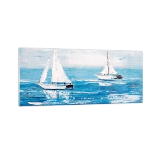 Tablou pe sticlă - Cu un prieten alături de tine - 100x40 cm