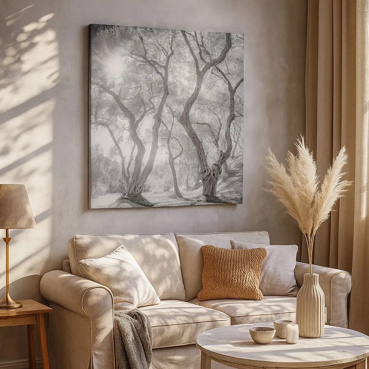 Tablou pe pânză - Într-o livadă de măslini - 30x30 cm