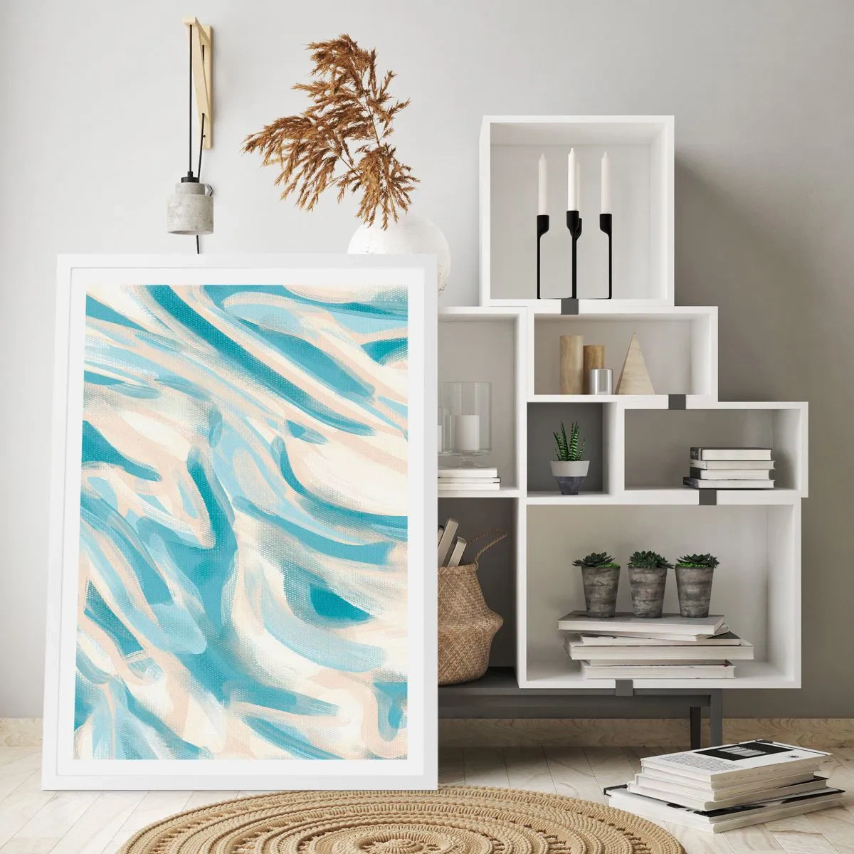 Poster în ramă albă - Brize de primăvară - 61x91 cm