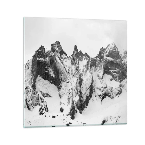 Tablou pe sticlă - Amenințarea crestei de granit - 30x30 cm
