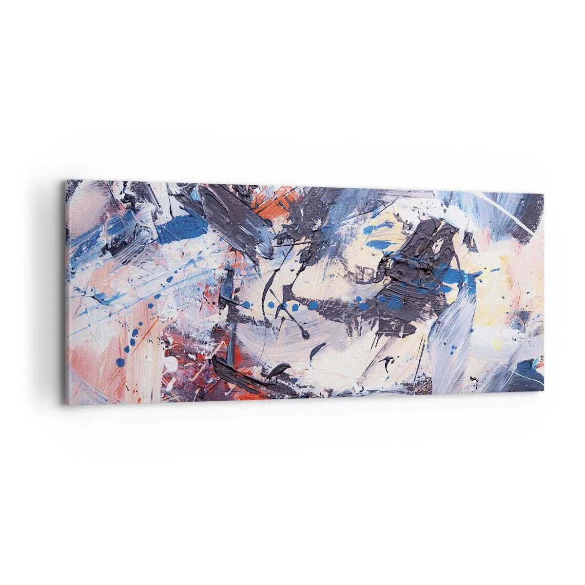 Tablou pe pânză - Dansul nebun al abstracției - 100x40 cm