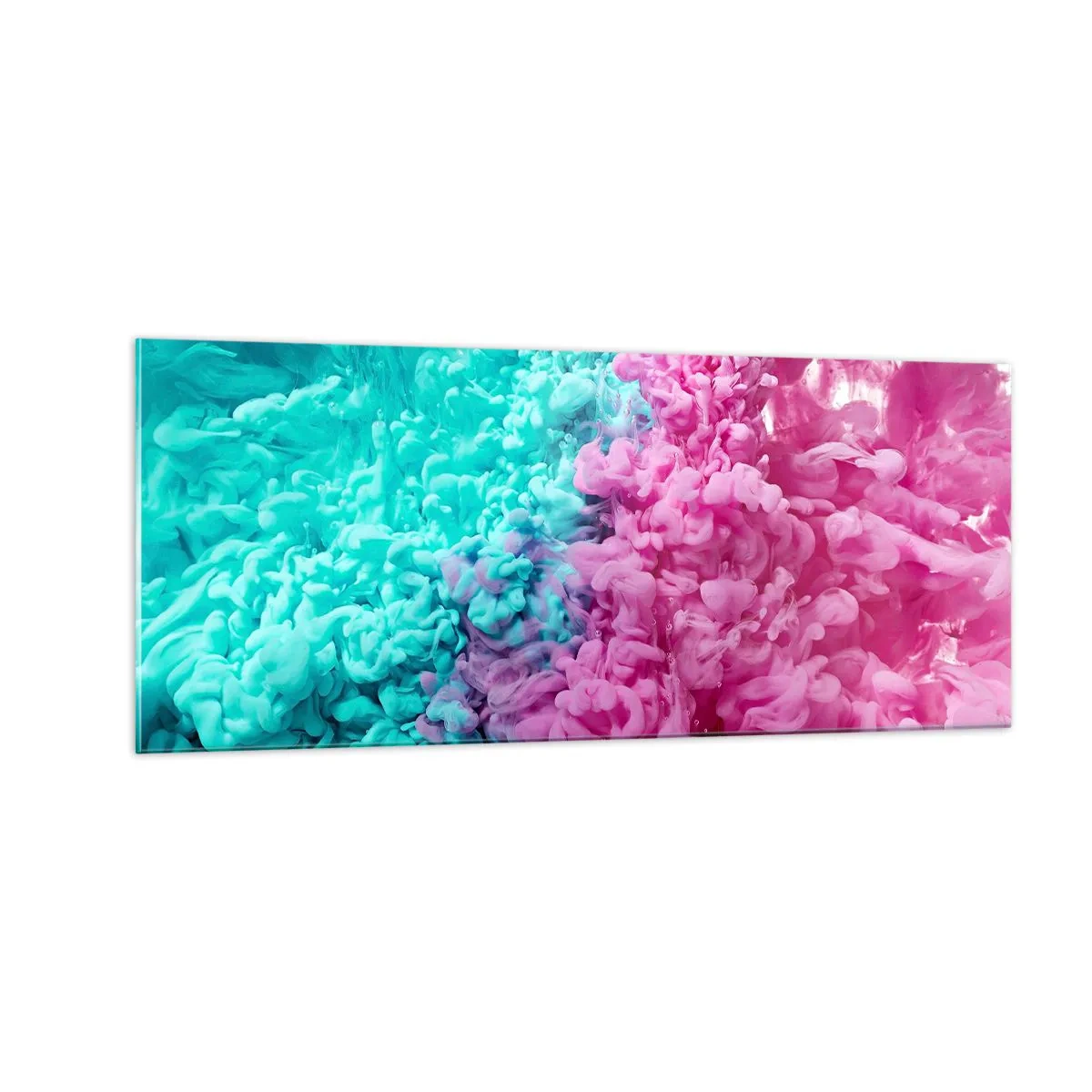 Tablou pe sticlă - O ciocnire decisivă - 100x40 cm