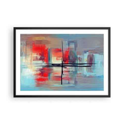 Poster în ramă neagră - Peisaj dintr-o dimensiune necunoscută - 70x50 cm