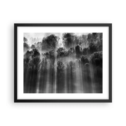 Poster în ramă neagră - În fluxuri de lumină - 50x40 cm