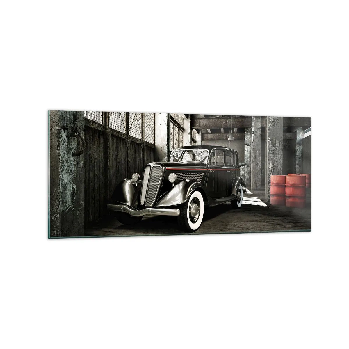 Tablou pe sticlă - Eleganța eternă a anilor `30 - 120x50 cm