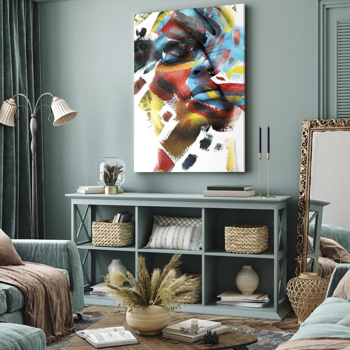 Tablou pe pânză - Personalitate colorată - 50x70 cm